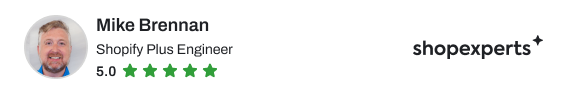 Mike Brennan - Shopify Plus Engineer - 5.0 stars on ShopExperts